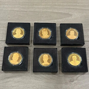 Set of 6 1998 Manny Ramirez+ Enviromint Bronze Coins w/COA Cleveland Indians